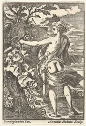 Callisto hunting with drawn bow, after Parmigianino, 1720-1740