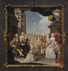 The Empress Maria Theresa and Her Family on the Terrace of the Schonbrunn Palace