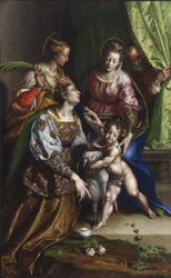 Madonna and Child with St. Joseph, St. Catherine and St. Agnes