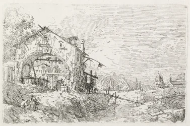 A Woman Drawing Water under an Arch, 1735-1746
