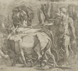 Cadmus Tilling the Field Where He Sowed the Dragon
