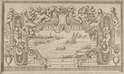 Landscape with Ornamental Frame, ca. 1543