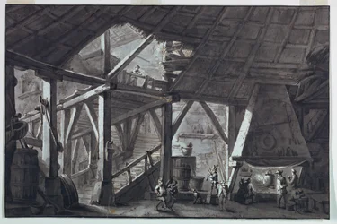 Stage Design, Ruined Farm Building Interior
