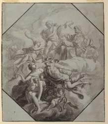 Design for a Ceiling Painting on Theme of Olympus