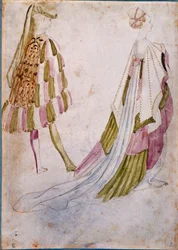 A Man and a Woman in Court Clothes