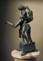 The twelve works of Hercules: Heracles (Hercules) Lifts the Giant Ante