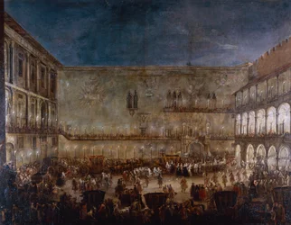 Arrival of princess Amalie of Saxony in Padua