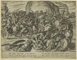 The Death of Camillus in the Battle Between Greeks and Romans