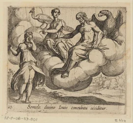 The Wish of Semele Semele divino Iovis concubitu occiditur (title on object) Metamorphoses of Ovid (series title)