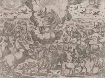 God Creating the Animals