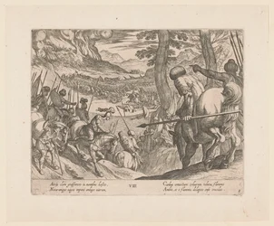 The Army of Alexander the Great Encircles the Enemy Troops with Fire