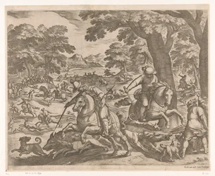 Hunting of Wild Boars, Bears, and Deer (Great Hunting Scenes Series)