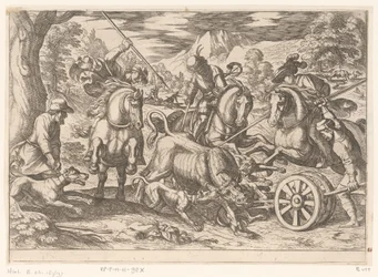 Hunting Wild Bulls (Hunting Scenes, Part 7)