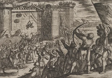 New Attack on the Old Fortress, from The War of the Romans Against the Batavians