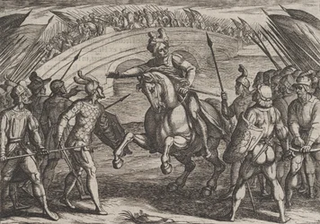 Civilis Separates German and Dutch Troops (detail)
