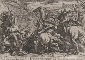 Plate 6: The Israelites Defeated by the Canaanites for Having Disobeyed Moses