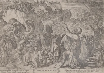 Plate 8: The Egyptians Drowning in the Red Sea, from 