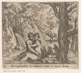 Salmacis and Hermaphroditus (Metamorphoses of Ovid series)
