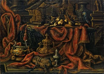 Silverware, fruit and candy tray