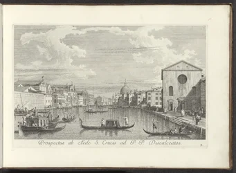 View of the Grand Canal, Santa Maria di Nazareth, and San Simeone Piccolo in Venice