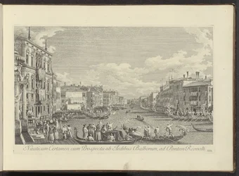 View of the Grand Canal in Venice During the Regatta (Urbis Venetiarum Prospectus Celebriores)