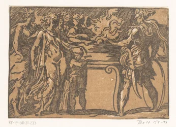 Mucius Scaevola Puts His Hand in the Fire