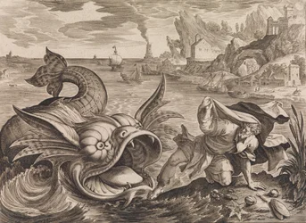 Jonah Cast on Shore by the Fish, ca. 1585