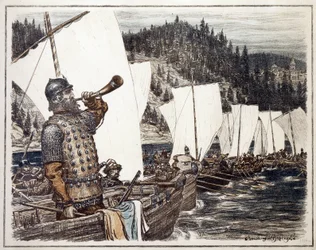 Yermak Timofeyevich on the Irtysh