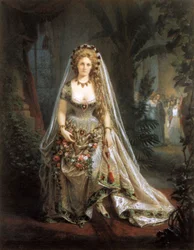 The Countess of Castiglione as the Queen of Hearts, after a photograph by Pierre-Louis Pierson, 1861-63