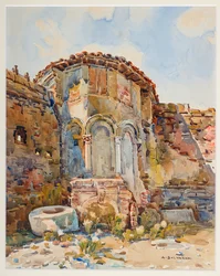 Small Courtyard in the circle of the castle of Carpi
