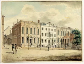 North-East Corner of Wall and William Streets, New York City, 1798