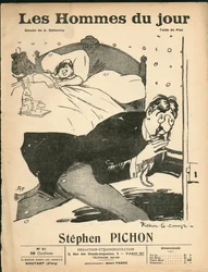 Cover of “The Men of the Day”, circa 1905 - Illustration by Aristide Delannoy (1874-1911): Bedroom - Marianne, Pichon Stephen (1857-1933)