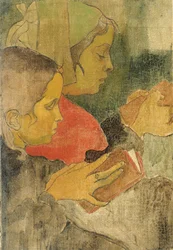 Breton Peasant Women at Mass