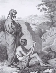 Giotto and Cimabue, from L