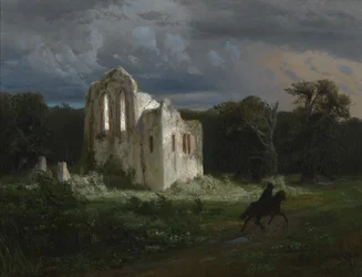 Moonlit Landscape with Ruin