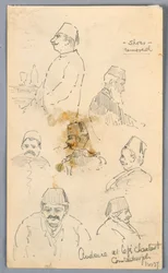 Audience at Café in Constantinople