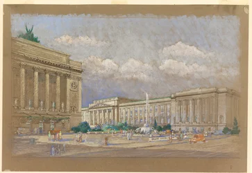 Study for Proposed Music and Arts Center, New York, NY