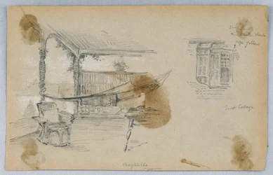 Two Sketches, Scott Cottage