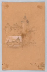 Two Sketches of Morges, Lake Geneva