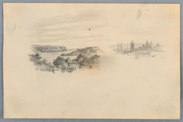 Two Views, Landscape and City Skyline