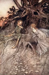 I am that merry wanderer of the night, illustration from 