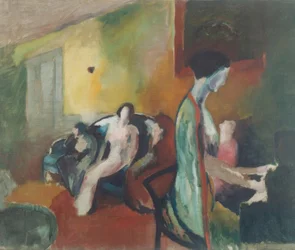 Interior with Woman at Piano