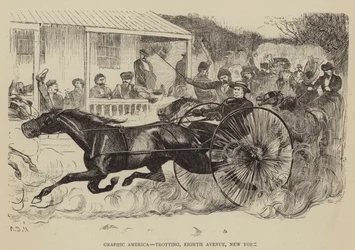 Graphic America, Trotting, Eighth Avenue, New York
