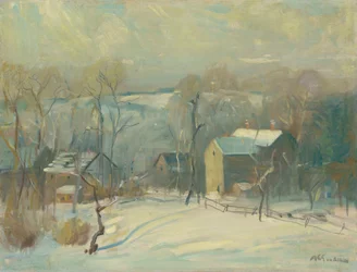 Village in Snow
