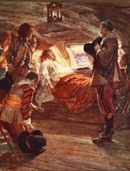 The Death of Admiral Blake (1599-1657) illustration from 