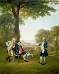 Arthur Holdsworth Conversing with Thomas Taylor and Captain Stancombe by River Dart