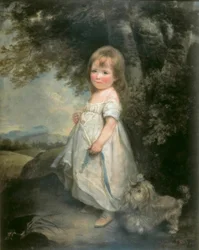Miss Anderson with Her Dog