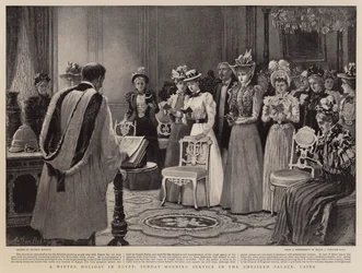 A Winter Holiday in Egypt, Sunday Morning Service in the Ghezireh Palace, Cairo