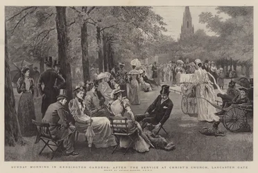 Sunday Morning in Kensington Gardens, After the Service at Christ