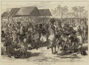The Ashantee War, General Market, Cape Coast Castle